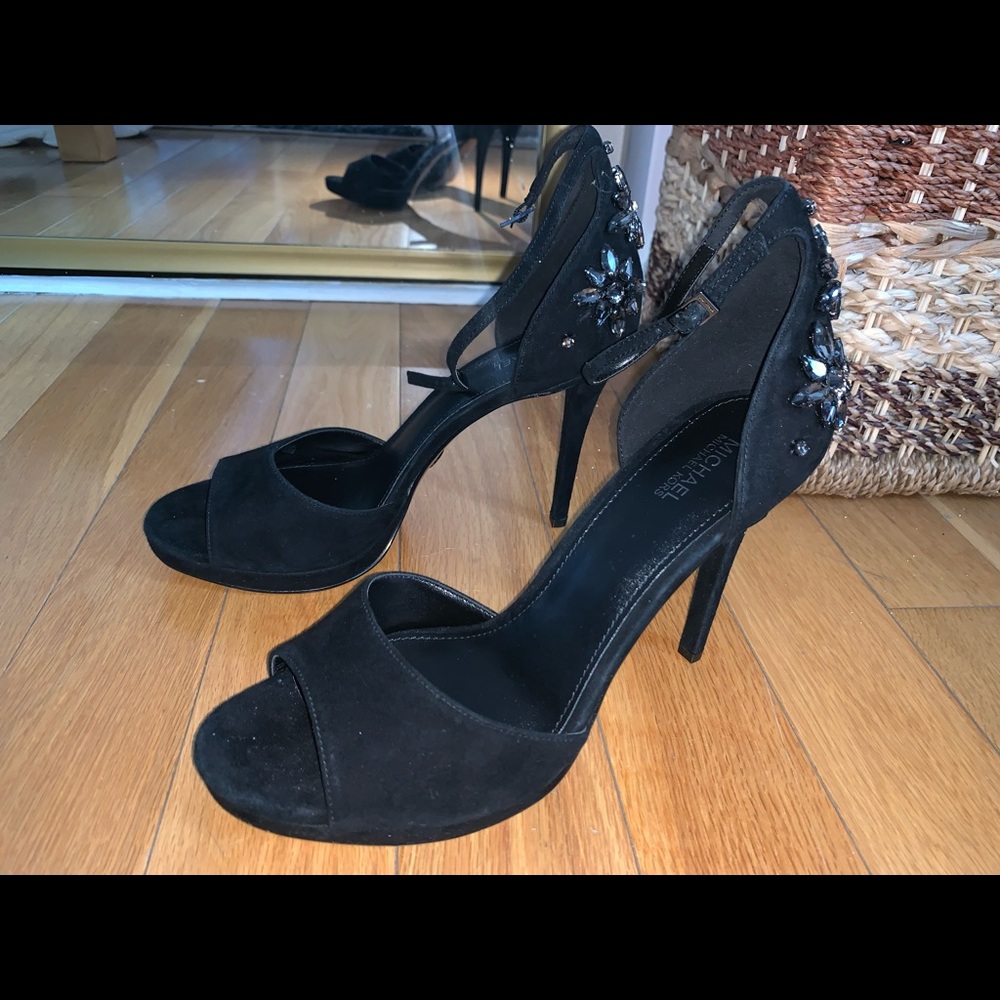 -✨🛍NWT Michael Kors Jeweled Heeled Sandals✨🛍 - Picture 5 of 13